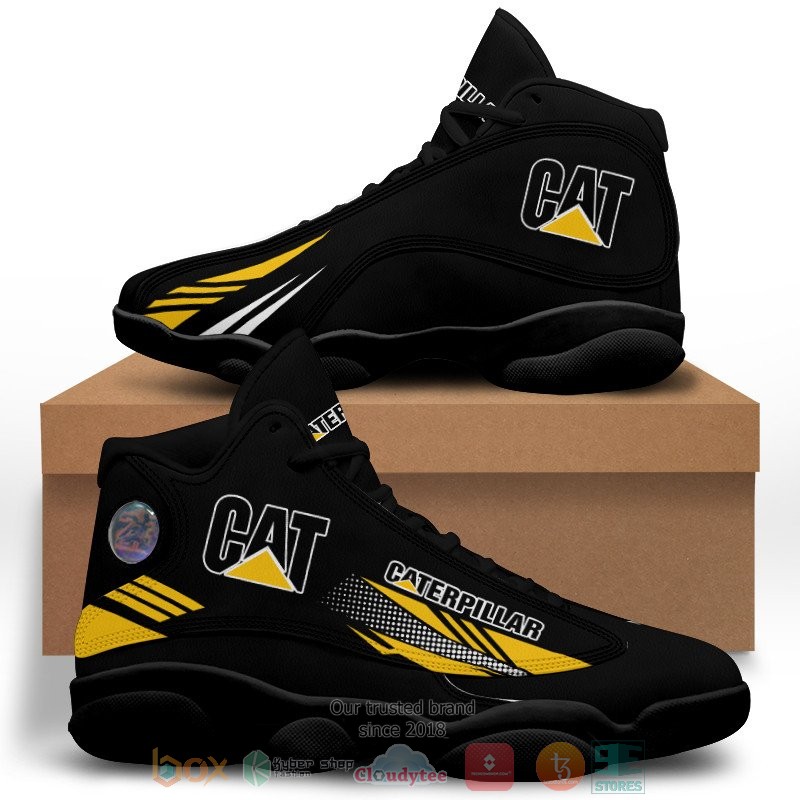 Caterpillar Inc black Air Jordan 13 shoes 1 2 3 4 5 6