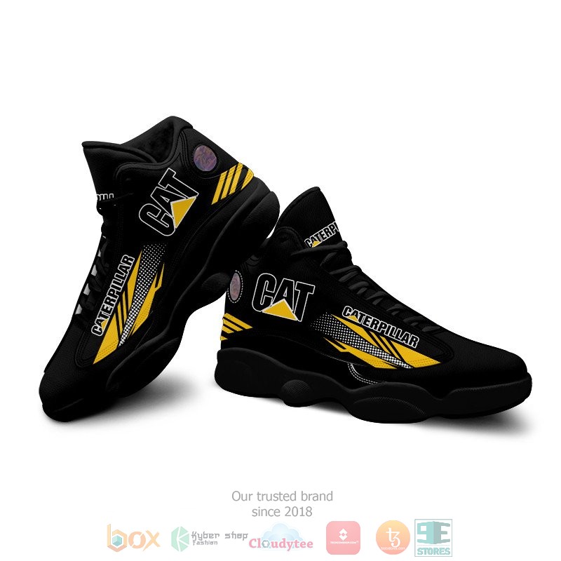 Caterpillar Inc black Air Jordan 13 shoes 1 2 3 4 5 6 7