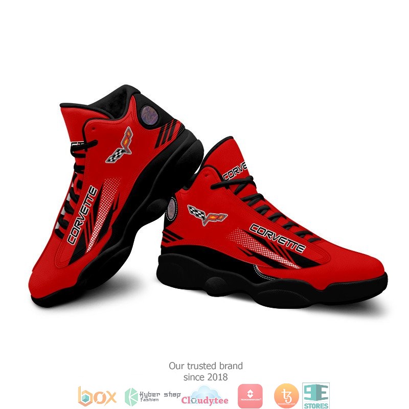 Chevrolet Corvette Red Air Jordan 13 Sneaker Shoes 1 2 3 4 5 6 7