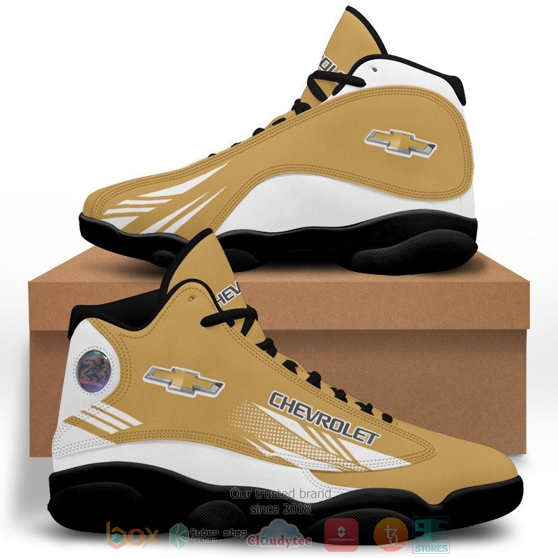 Chevrolet dark yellow Air Jordan 13 shoes 1 2 3 4 5 6