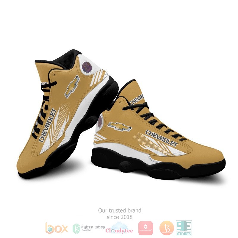 Chevrolet dark yellow Air Jordan 13 shoes 1 2 3 4 5 6 7