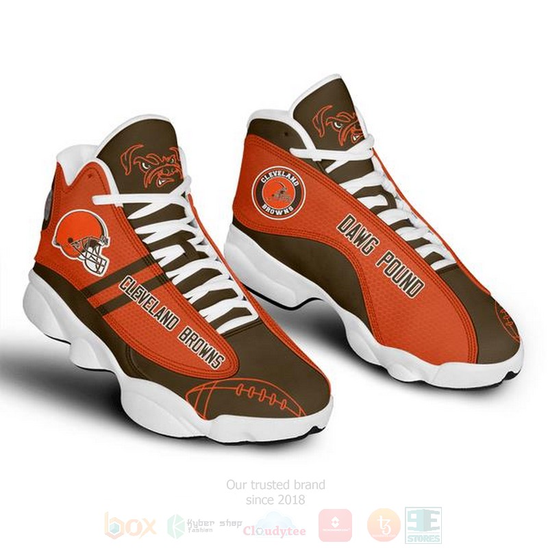 Cleveland Browns NFL Air Jordan 13 Shoes