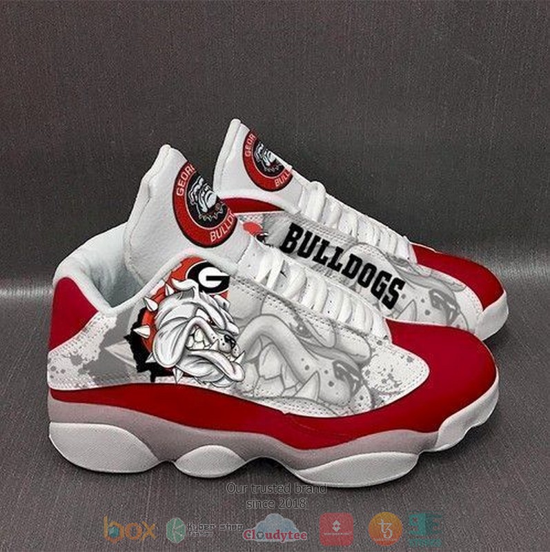 Georgia Bulldogs football NCAA team football logo Air Jordan 13 shoes