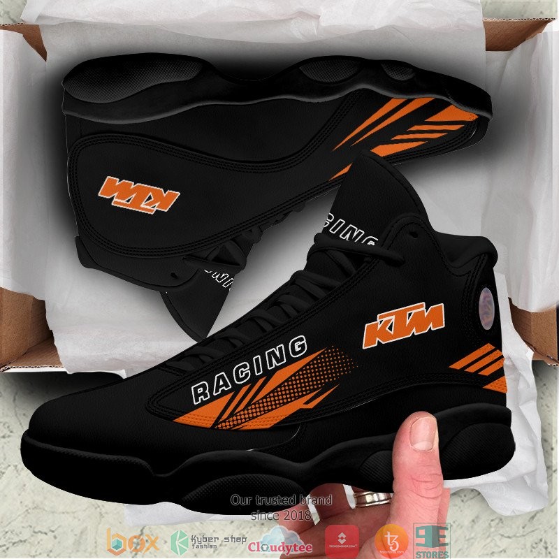 KTM Racing black Air Jordan 13 Sneaker Shoes 1 2 3 4 5