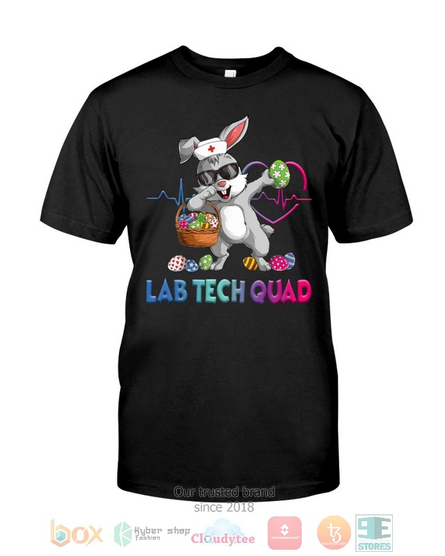 Laboratory Technician Lab Tech Quad Bunny Dabbing shirt hoodie 1 2 3 4 5 6