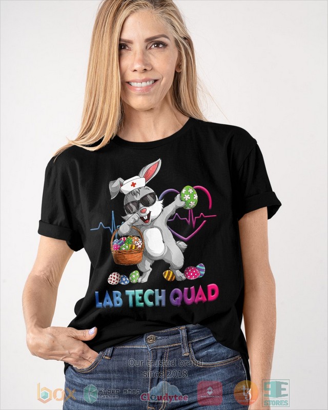 Laboratory Technician Lab Tech Quad Bunny Dabbing shirt hoodie 1 2 3 4 5 6 7