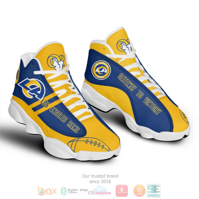 Los Angeles Rams NFL Football Air Jordan 13 shoes