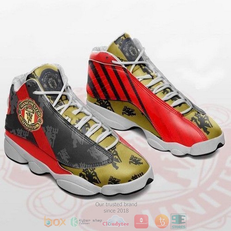 Manchester United Team football Team FC logo Air Jordan 13 shoes