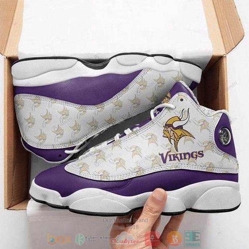 Minnesota Vikings football NFL teams Air Jordan 13 shoes