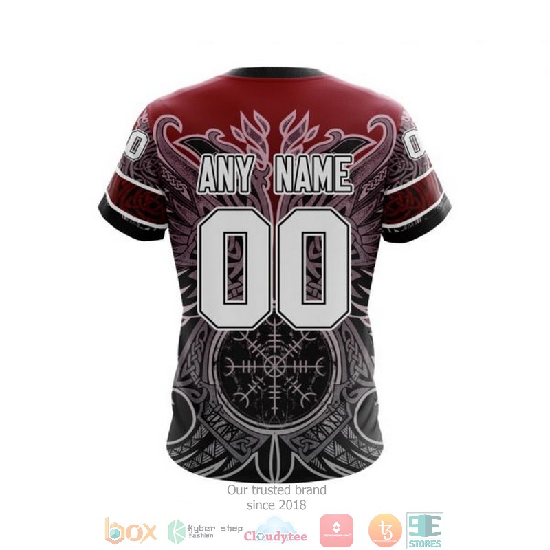 Personalized Arizona Coyotes NHL Norse Viking Symbols custom 3D shirt hoodie 1 2 3 4 5 6 7 8