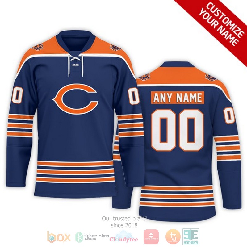 Personalized Chicago Bears NFL Custom Hockey Jersey