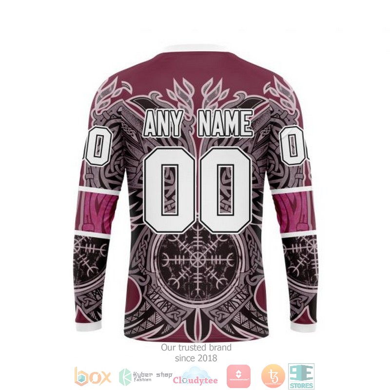 Personalized Colorado Avalanche NHL Norse Viking Symbols custom 3D shirt hoodie 1 2 3 4 5 6