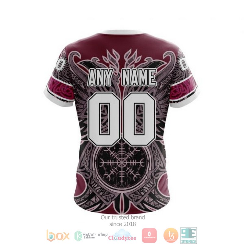 Personalized Colorado Avalanche NHL Norse Viking Symbols custom 3D shirt hoodie 1 2 3 4 5 6 7 8
