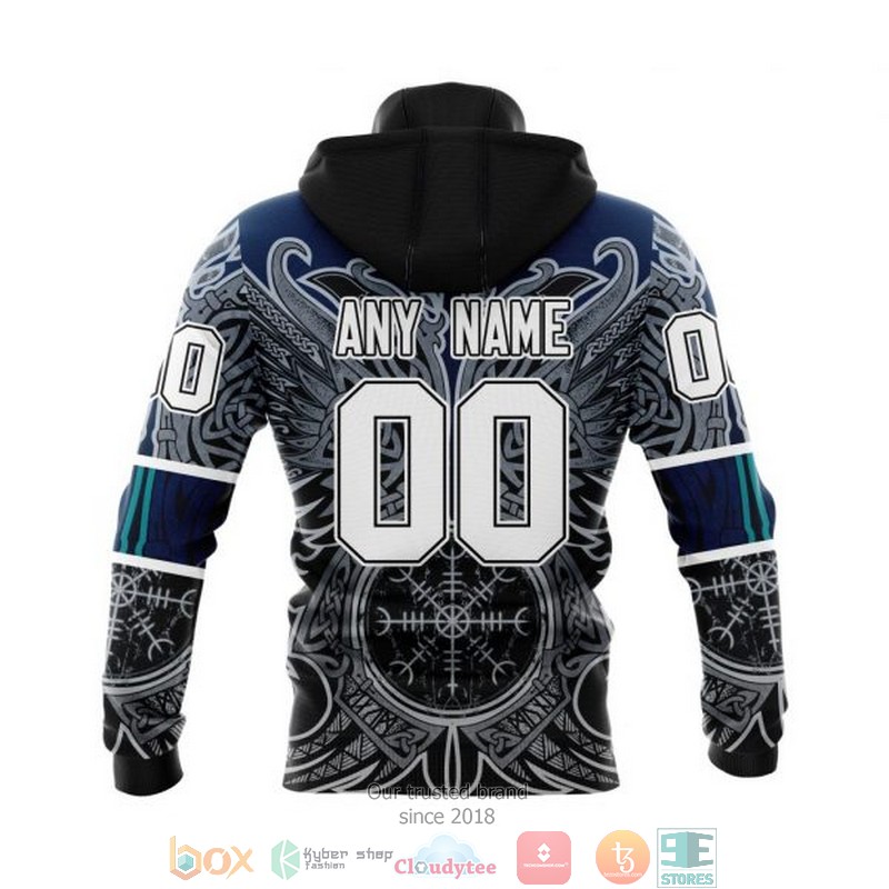 Personalized Columbus Blue Jackets NHL Norse Viking Symbols custom 3D shirt hoodie 1 2 3 4
