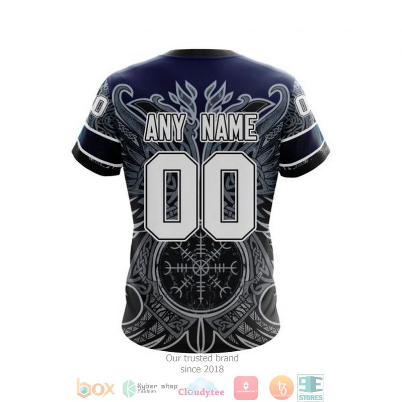 Personalized Columbus Blue Jackets NHL Norse Viking Symbols custom 3D shirt hoodie 1 2 3 4 5 6 7 8