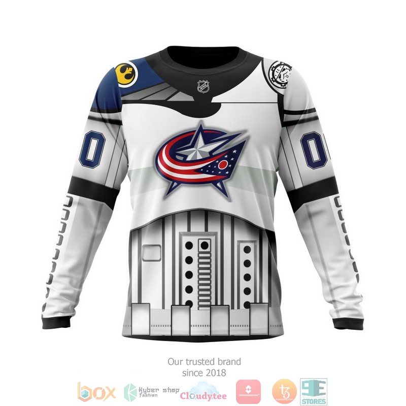 Personalized Columbus Blue Jackets NHL Star Wars custom 3D shirt hoodie 1 2 3 4 5