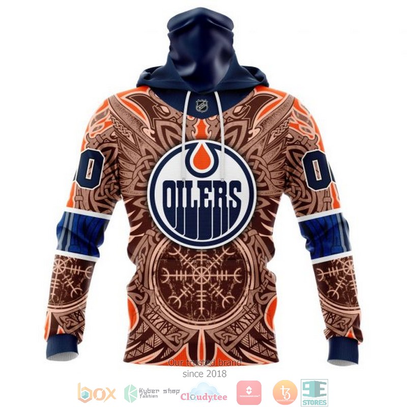 Personalized Edmonton Oilers NHL Norse Viking Symbols custom 3D shirt hoodie 1 2 3