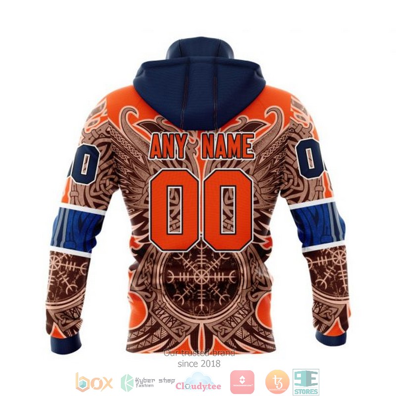 Personalized Edmonton Oilers NHL Norse Viking Symbols custom 3D shirt hoodie 1 2 3 4