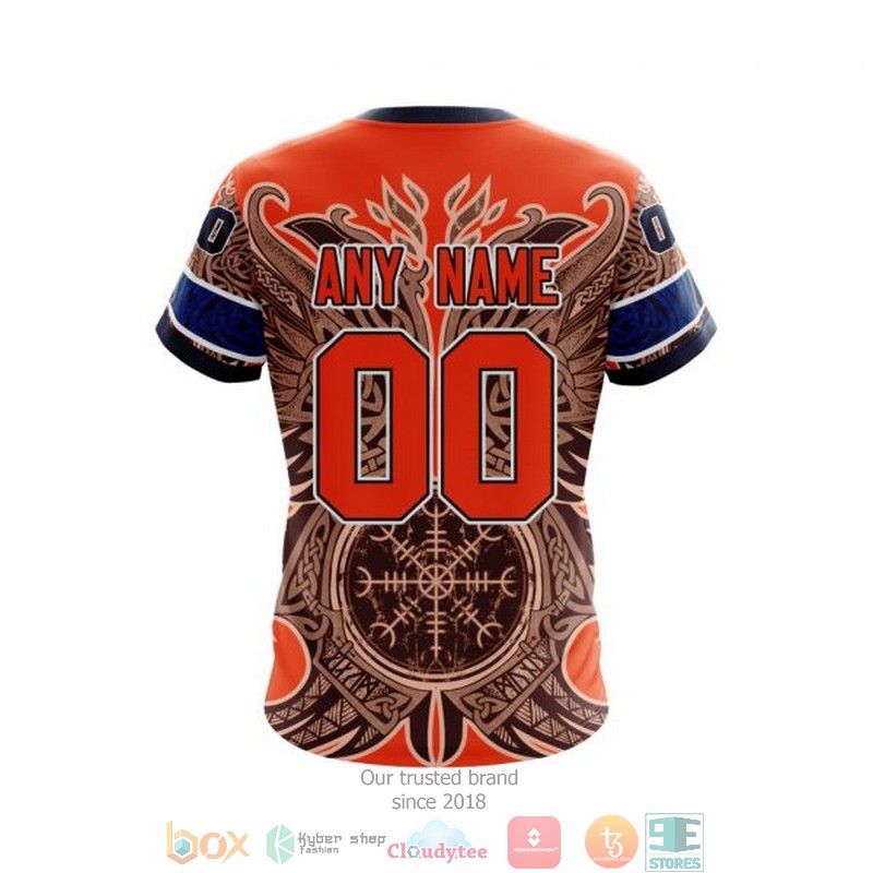 Personalized Edmonton Oilers NHL Norse Viking Symbols custom 3D shirt hoodie 1 2 3 4 5 6 7 8