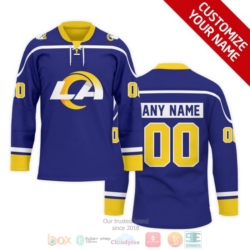 Personalized Los Angeles Rams NFL Custom Hockey Jersey