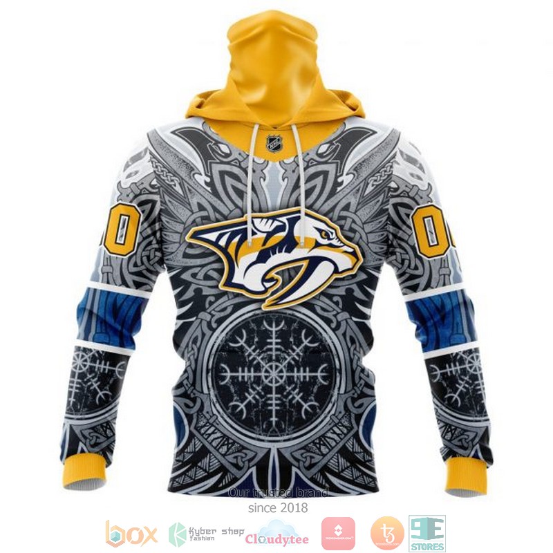 Personalized Nashville Predators NHL Norse Viking Symbols custom 3D shirt hoodie 1 2 3