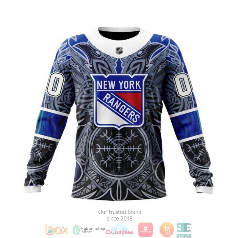 Personalized New York Rangers NHL Norse Viking Symbols custom 3D shirt hoodie 1 2 3 4 5