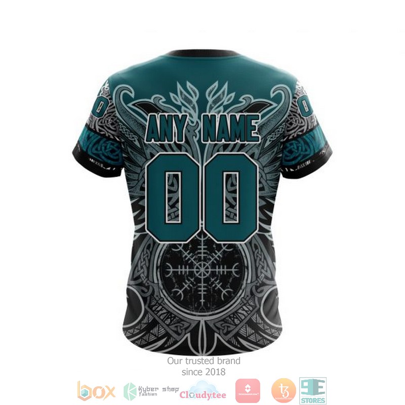 Personalized San Jose Sharks NHL Norse Viking Symbols custom 3D shirt hoodie 1 2 3 4 5 6 7 8