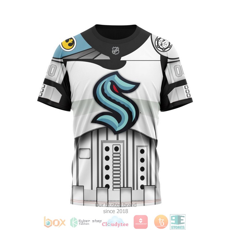 Personalized Seattle Kraken NHL 2021 Concepts Kits custom 3D shirt hoodie 1 2 3 4 5 6 7