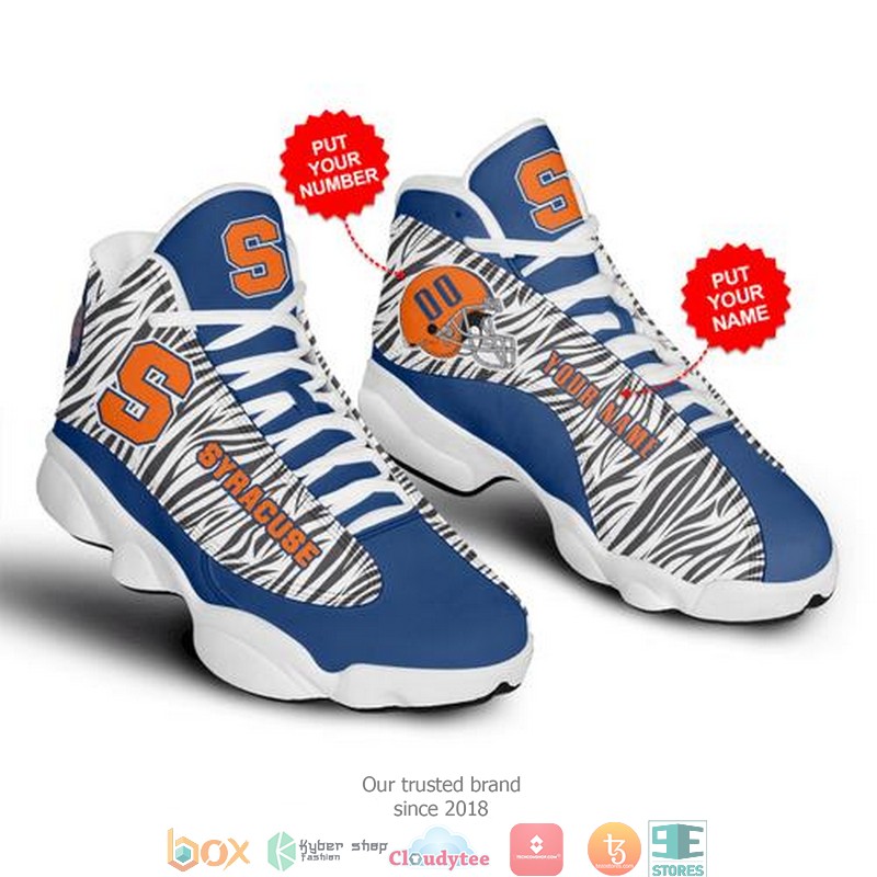 Personalized Syracuse Orange mens basketball NBA Air Jordan 13 Sneaker Shoes