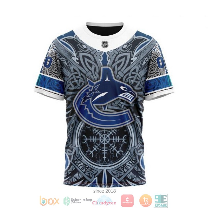 Personalized Vancouver Canucks NHL Norse Viking Symbols custom 3D shirt hoodie 1 2 3 4 5 6 7