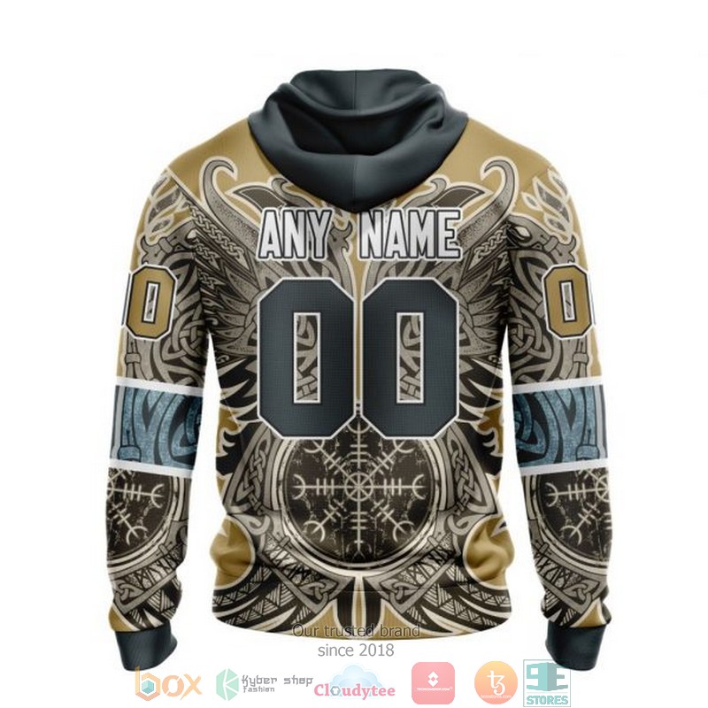 Personalized Vegas Golden Knights NHL Norse Viking Symbols custom 3D shirt hoodie 1 2