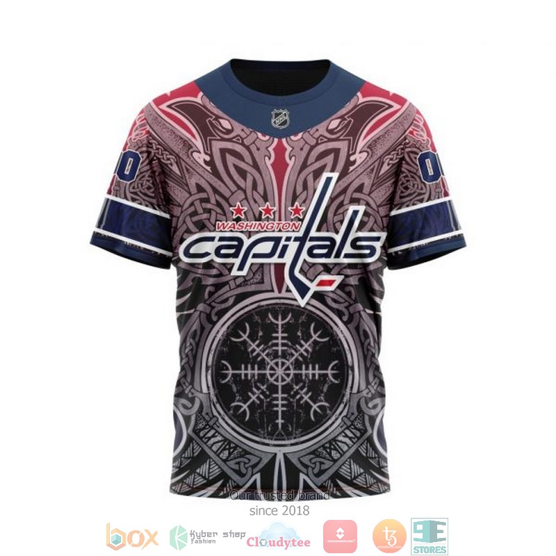 Personalized Washington Capitals NHL Norse Viking Symbols custom 3D shirt hoodie 1 2 3 4 5 6 7