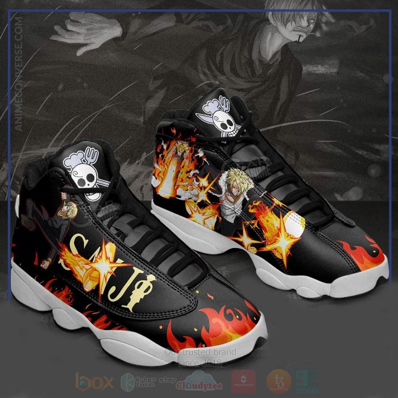 Sanji Diable Jambe One Piece Anime Air Jordan 13 Shoes