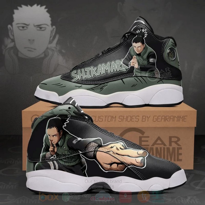 Shikamaru Nara Custom Anime Air Jordan 13 Shoes