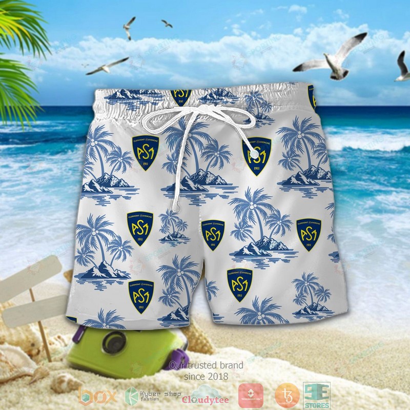 ASM Clermont Auvergne Hawaiian shirt short 1