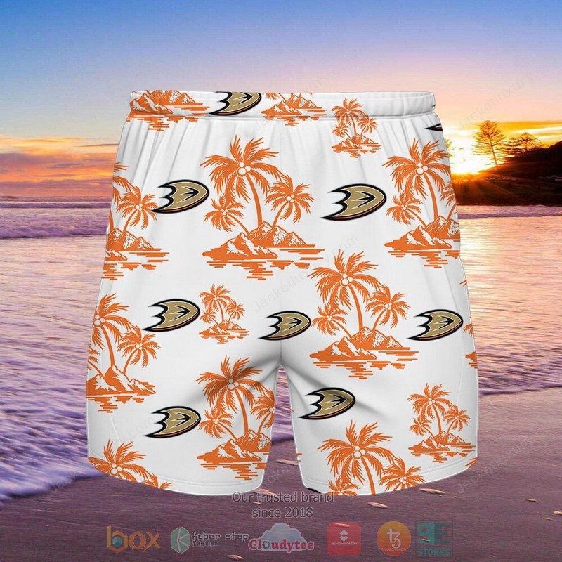 Anaheim Ducks Hawaiian Shirt Shorts 1