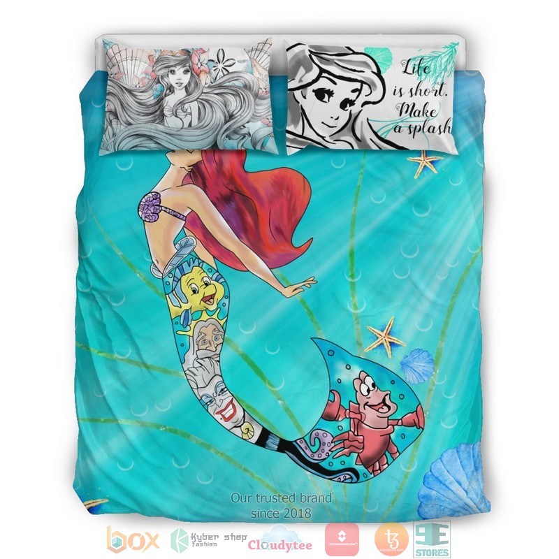 Ariel Life is short make a splash Bedding Set