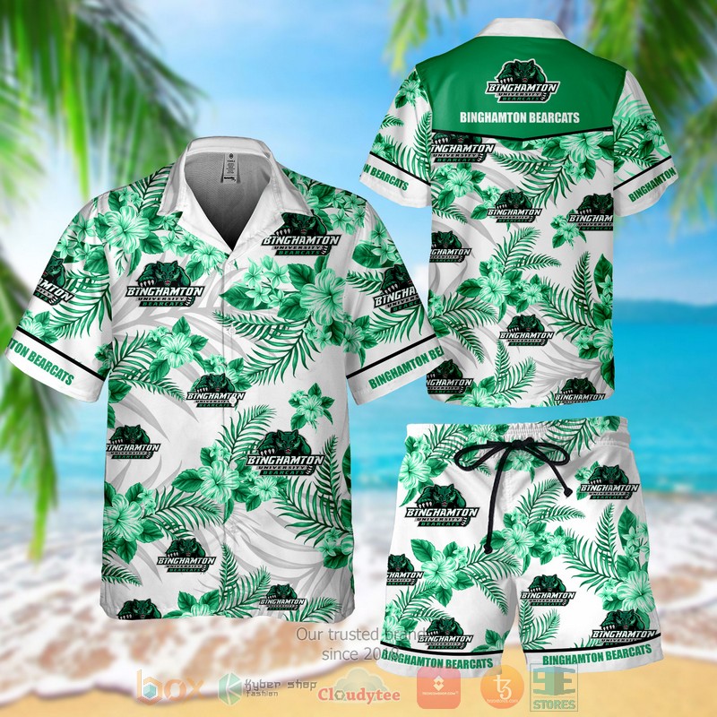 Binghamton Bearcats Hawaiian Shirt Shorts