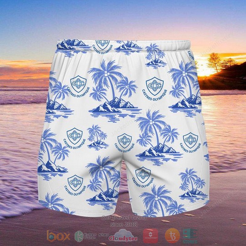 Castres Olympique Hawaiian Shirt Shorts 1