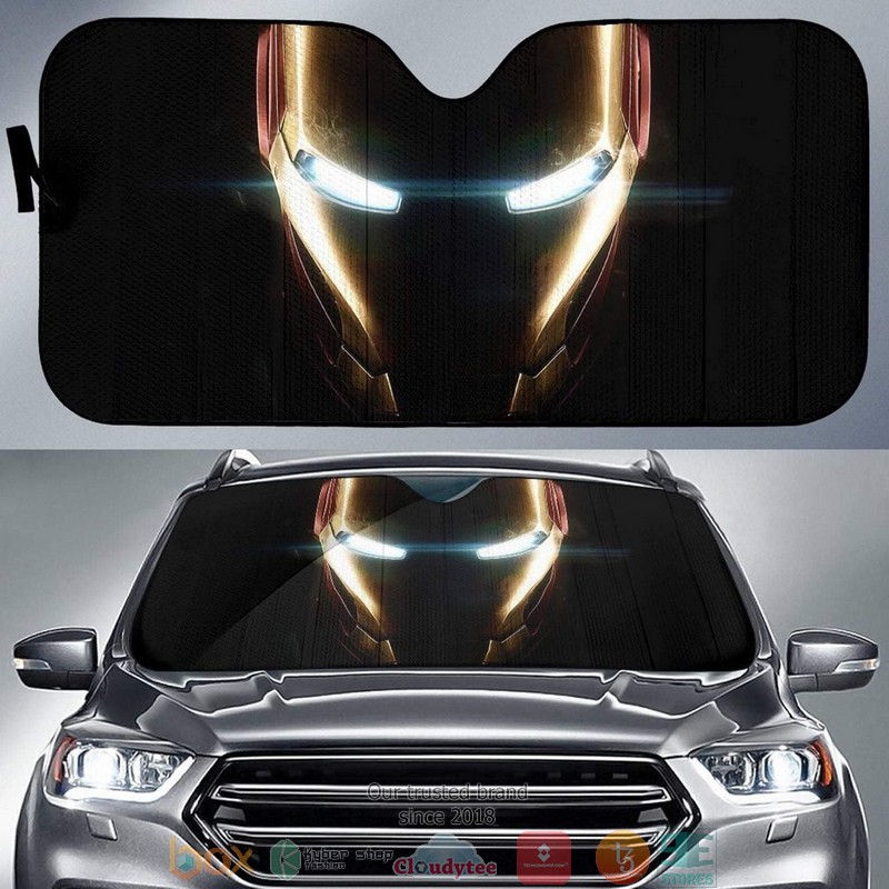 Cool Iron Man Auto Car Sunshade