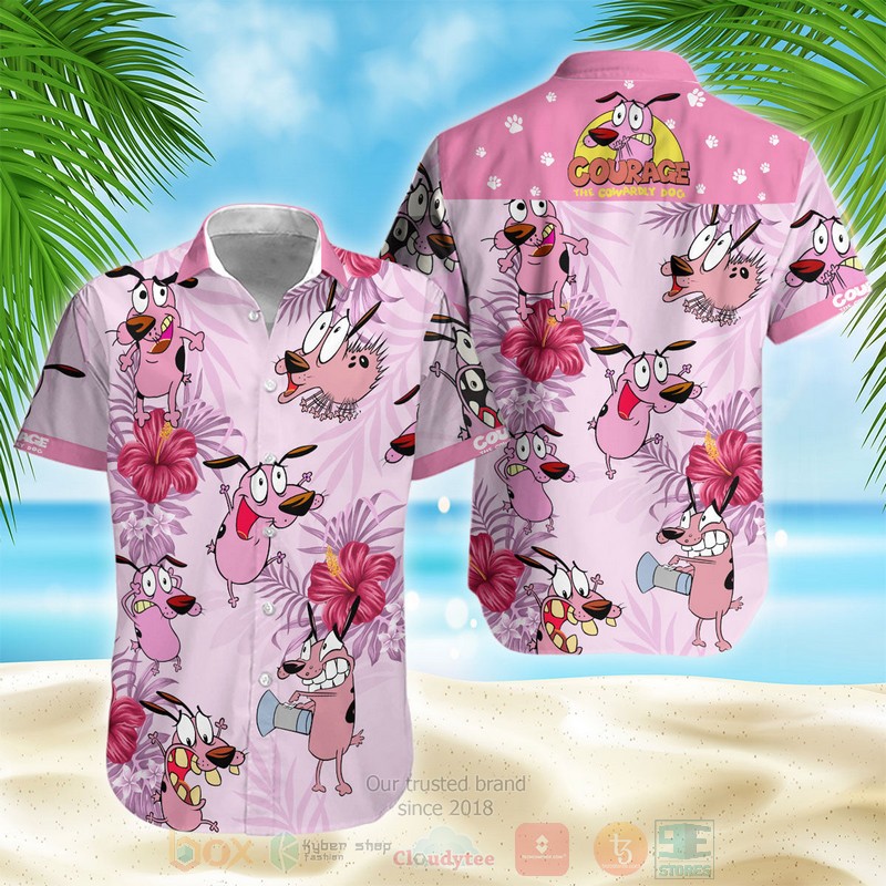 Courage Dog Summer Courage The Cowardly Dog Hawaiian Shirt