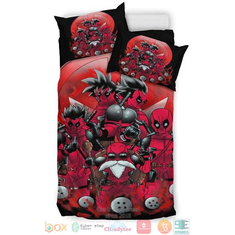 Deadpool Dragon Ball Funny Bedding Set 1