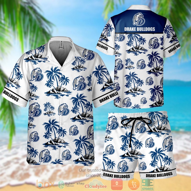 Drake Bulldogs Hawaiian Shirt Short