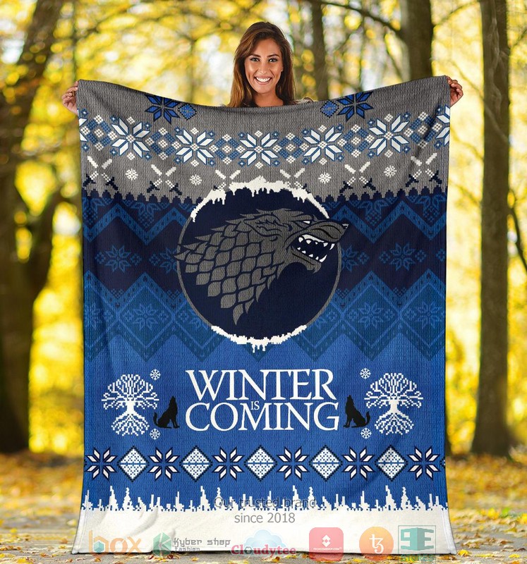 Game Of Thrones Winter Is Coming Ugly Christmas Blanket 1 2 3 4 5