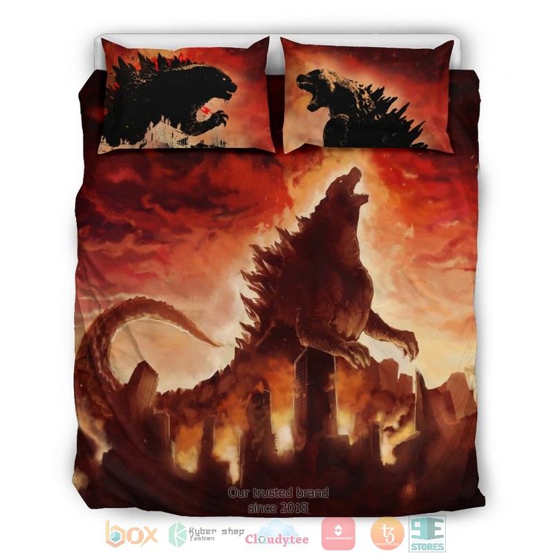 Godzilla Beige Bedding Set