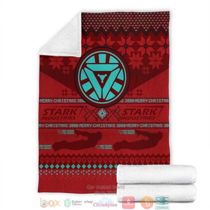 Iron Man Stark Industries Ugly Christmas Blanket 1 2 3 4 5 6