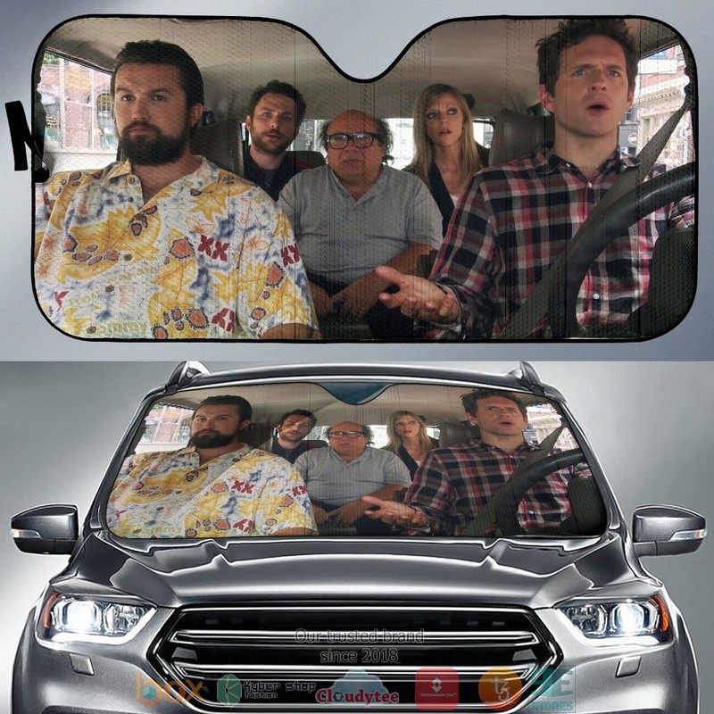 Its Always Sunny In Philadelphia Driving Car Sunshade