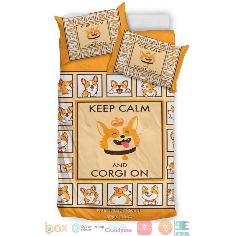 Keep Calm And Corgi On Bedding Set 1