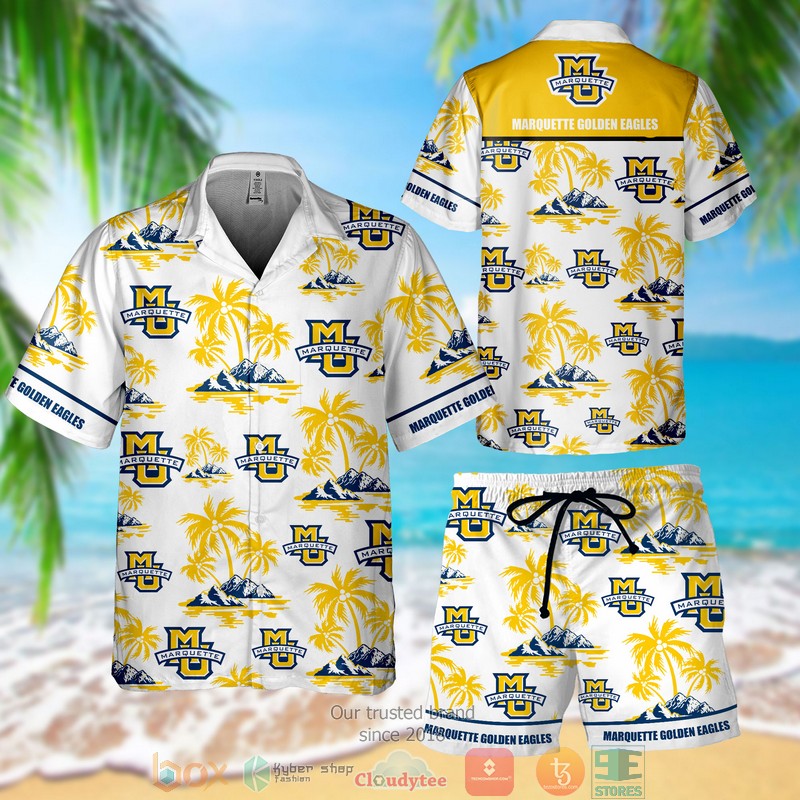 Marquette Golden Eagles Hawaiian Shirt Short