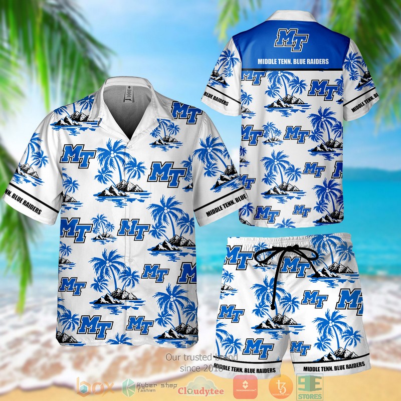 Middle Tenn. Blue Raiders Hawaiian Shirt Short